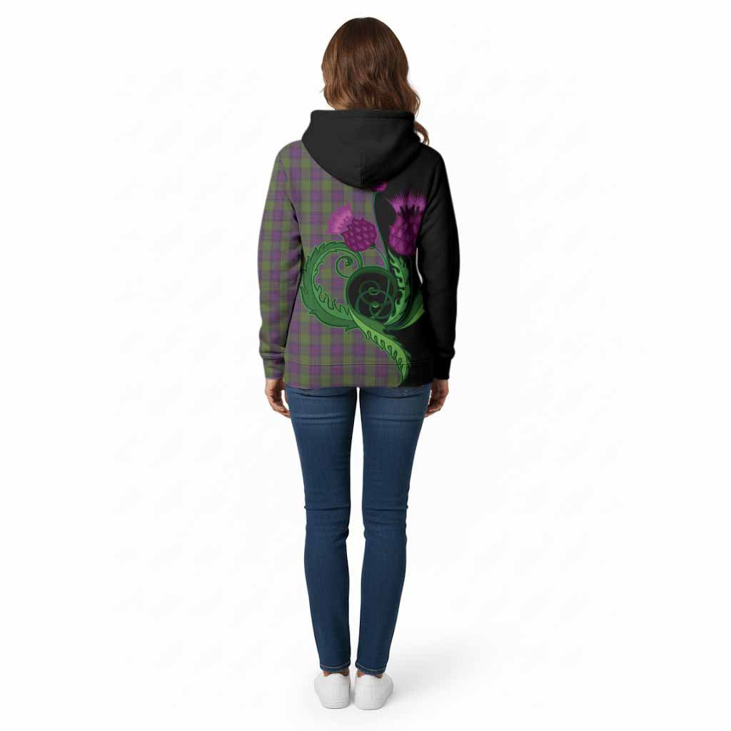 Shaw Tartan Cotton Hoodie Traditional Scottish Thistle