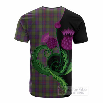 Shaw Tartan Cotton T-shirt Traditional Scottish Thistle