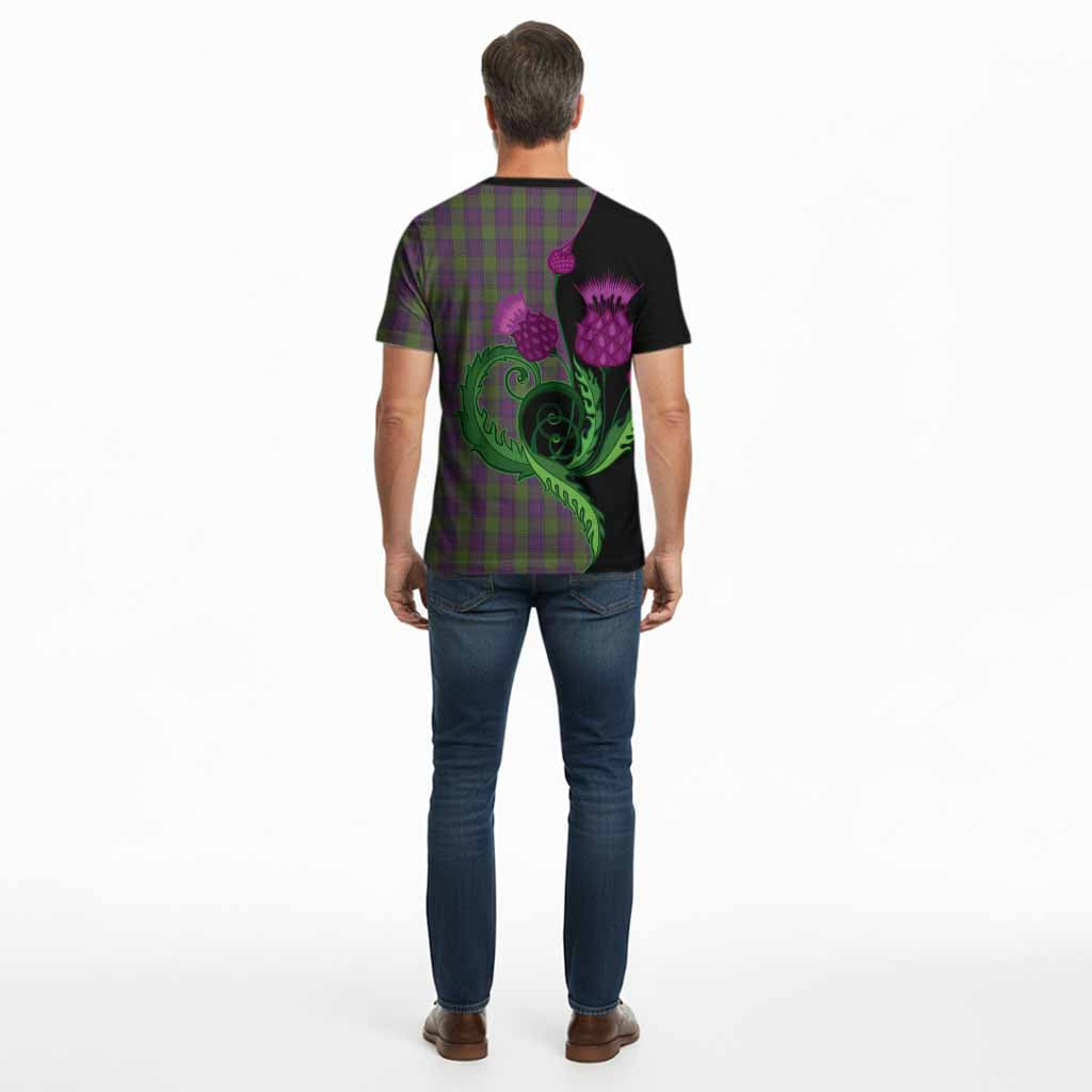 Shaw Tartan Cotton T-shirt Traditional Scottish Thistle