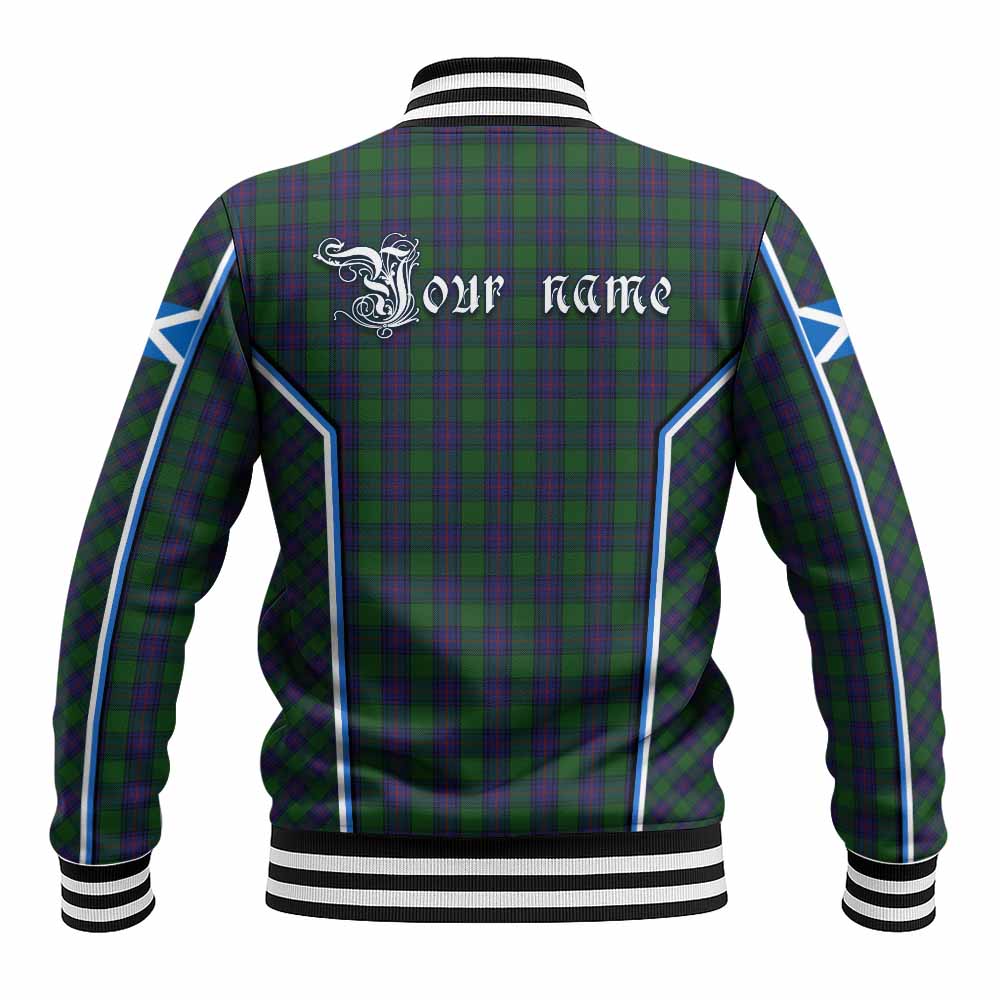 Shaw Tartan Crest Baseball Jacket Scotland Coat of Arm Flag Style - Tartan Vibes Clothing