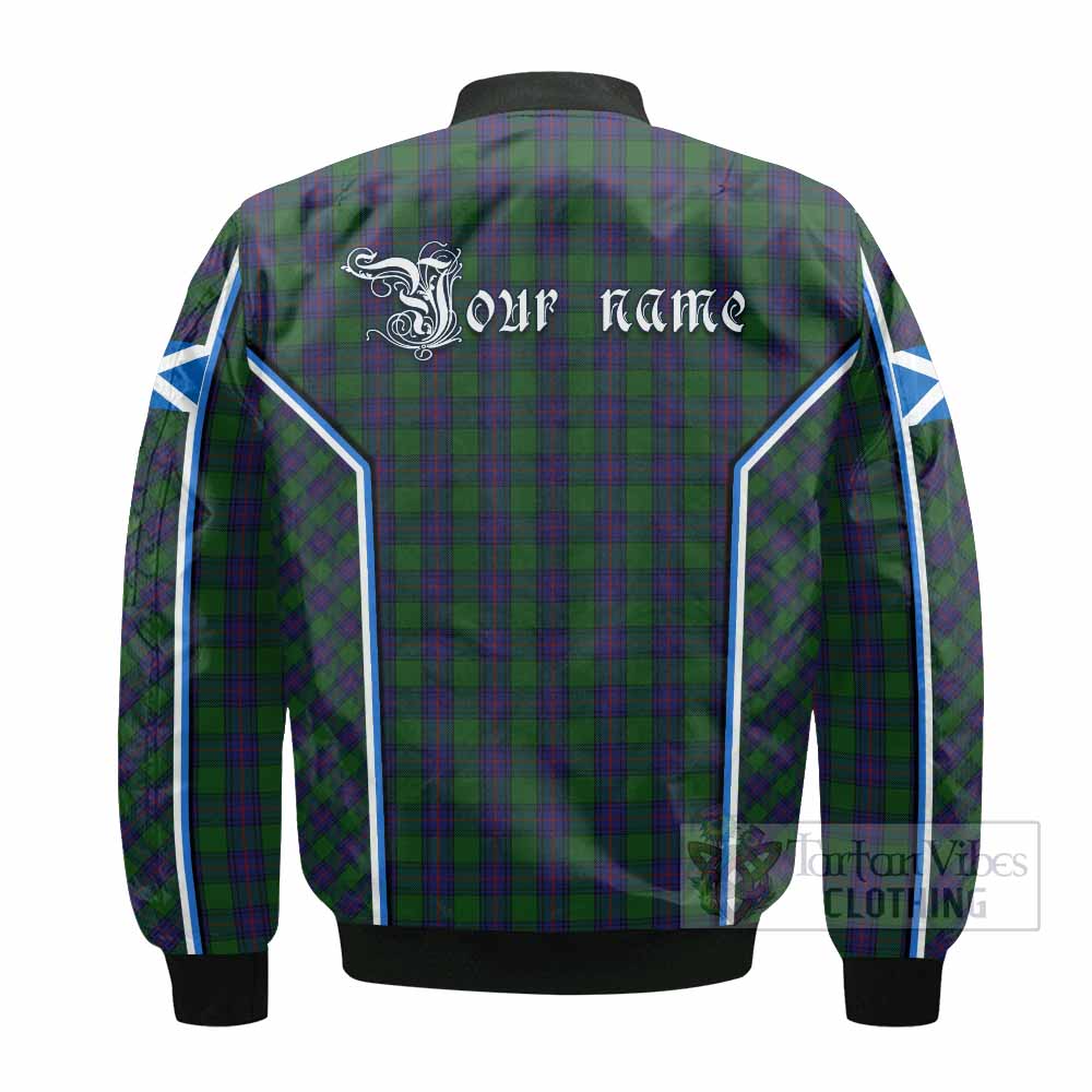 Shaw Tartan Crest Bomber Jacket Scotland Coat of Arm Flag Style - Tartan Vibes Clothing