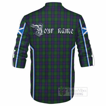 Shaw Tartan Crest Ghillie Kilt Shirt Scotland Coat of Arm Flag Style