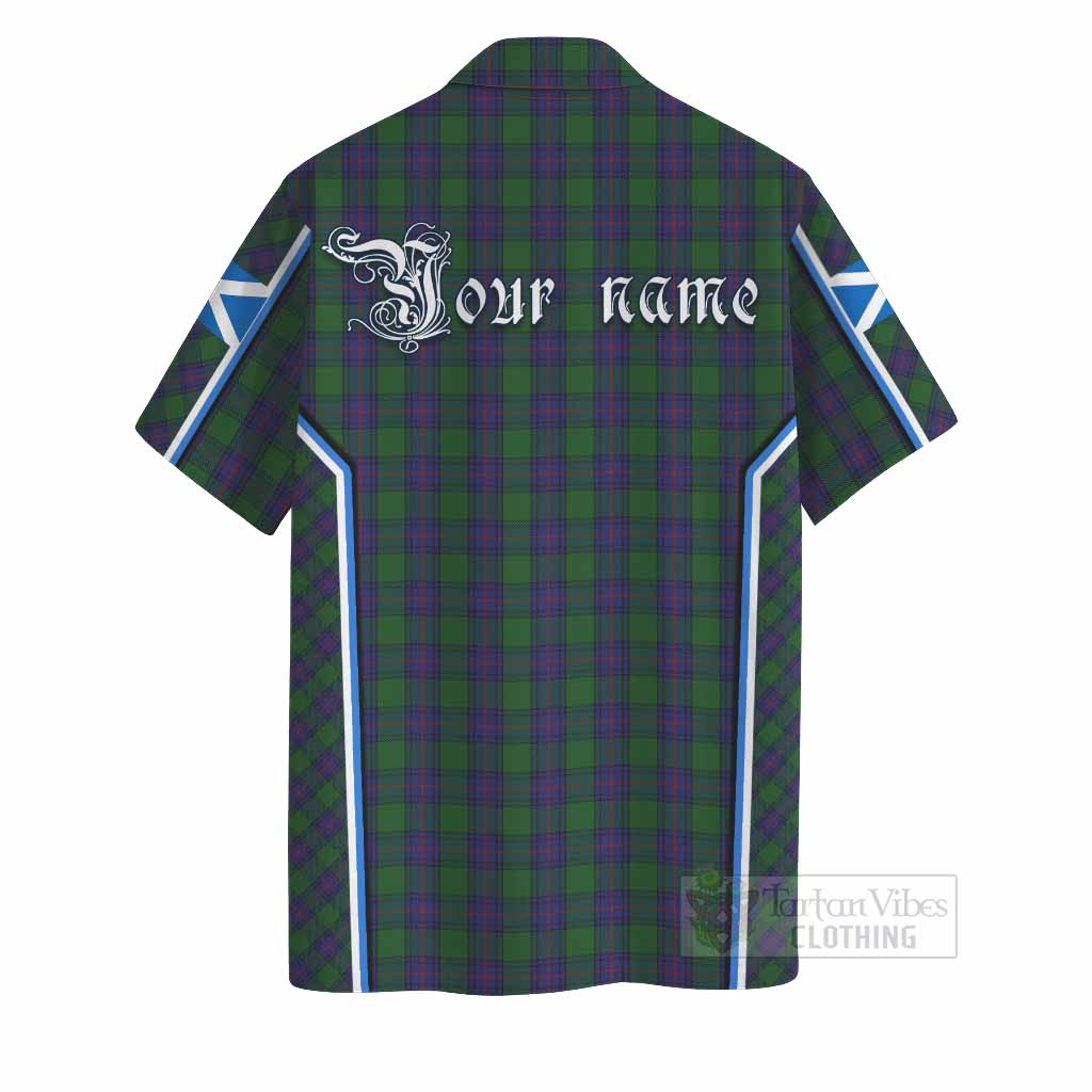 Shaw Tartan Crest Hawaiian Shirt Scotland Coat of Arm Flag Style - Tartan Vibes Clothing