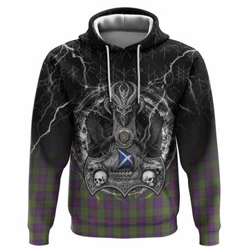 Shaw Tartan Crest Hoodie Celtic Odin's Raven Legacy
