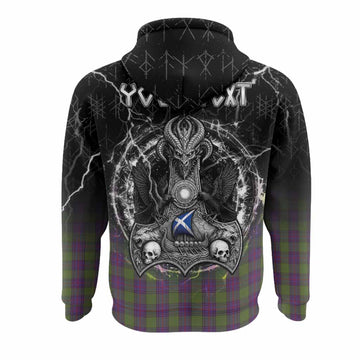 Shaw Tartan Crest Hoodie Celtic Odin's Raven Legacy
