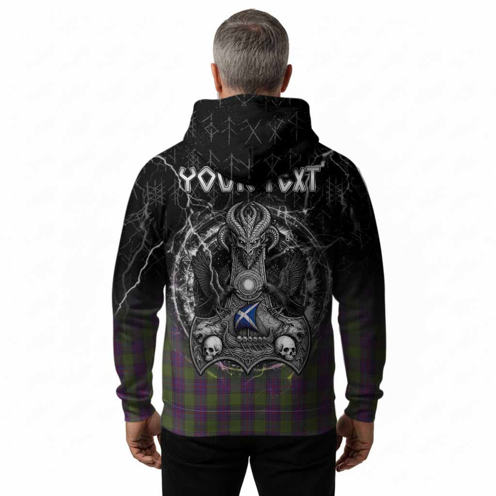 Shaw Tartan Crest Hoodie Celtic Odin's Raven Legacy
