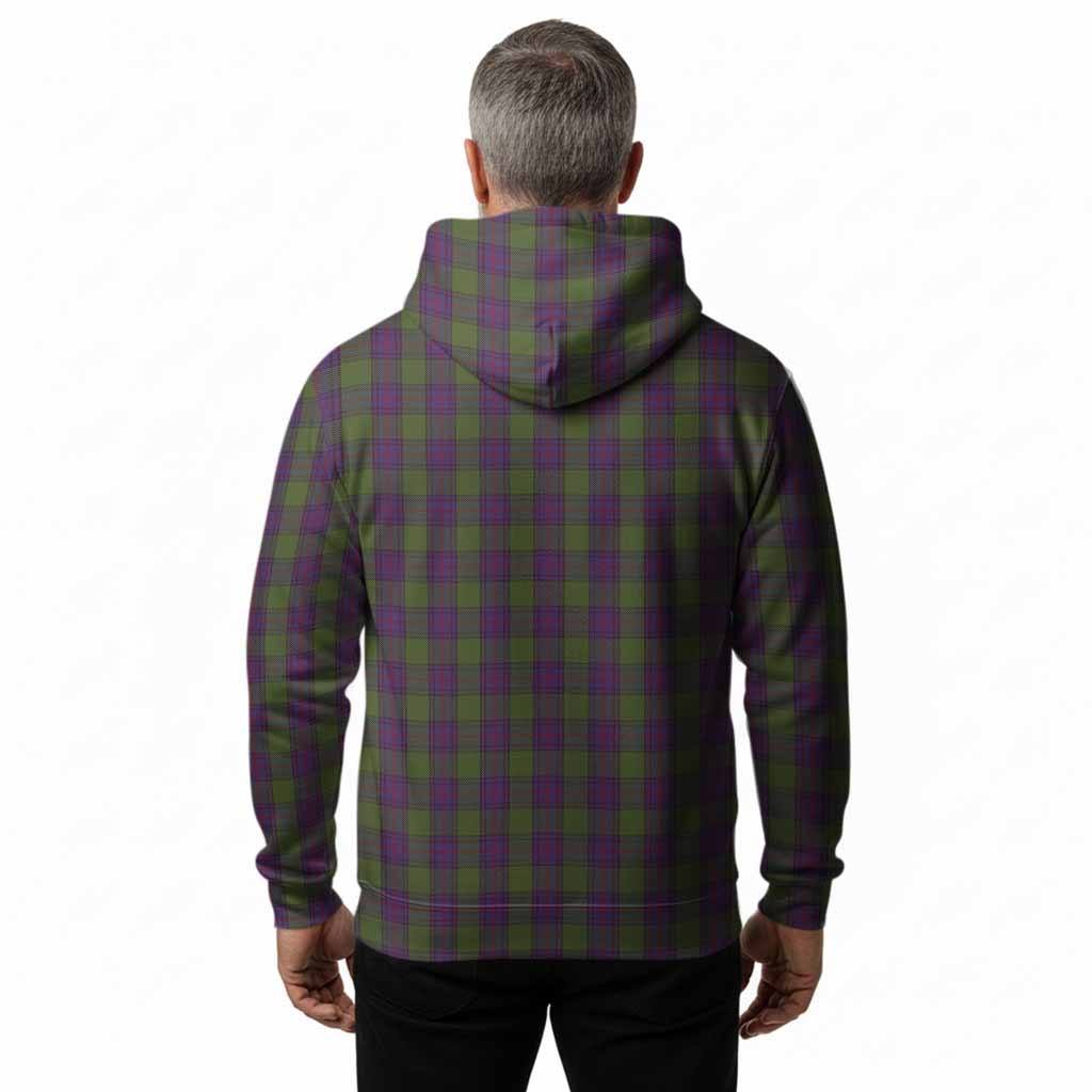 Shaw Tartan Crest Hoodie Ferocious Lion Style