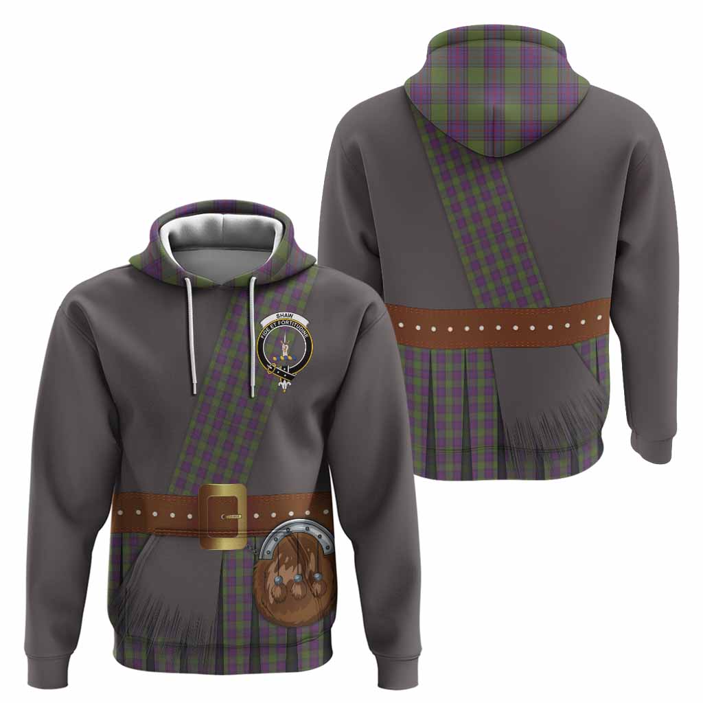 Shaw Tartan Crest Hoodie Kilt Costume Style