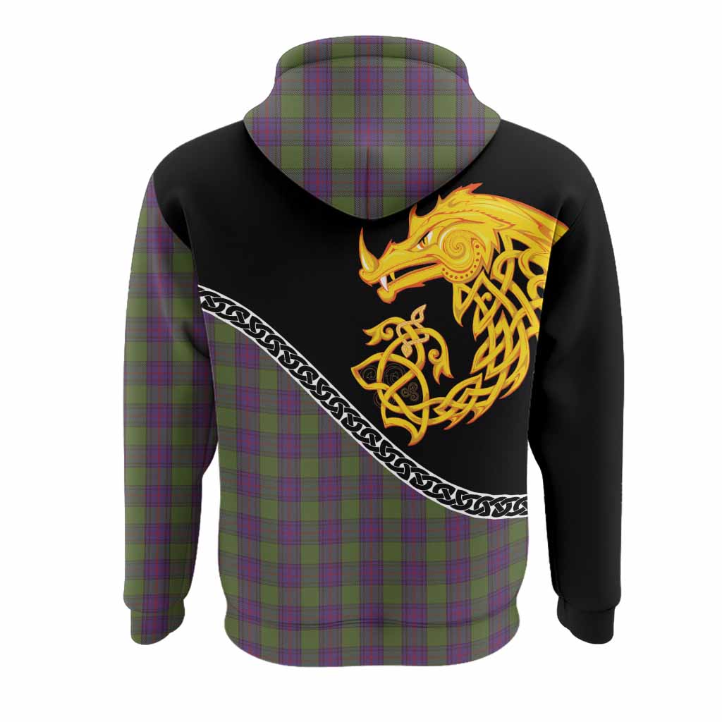 Shaw Tartan Crest Hoodie Legendary Dragon Knot Half Style