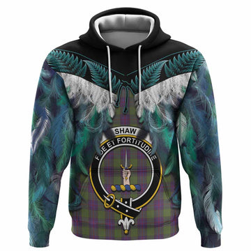 Shaw Tartan Crest Hoodie New Zealand Maori Korowai Cloak