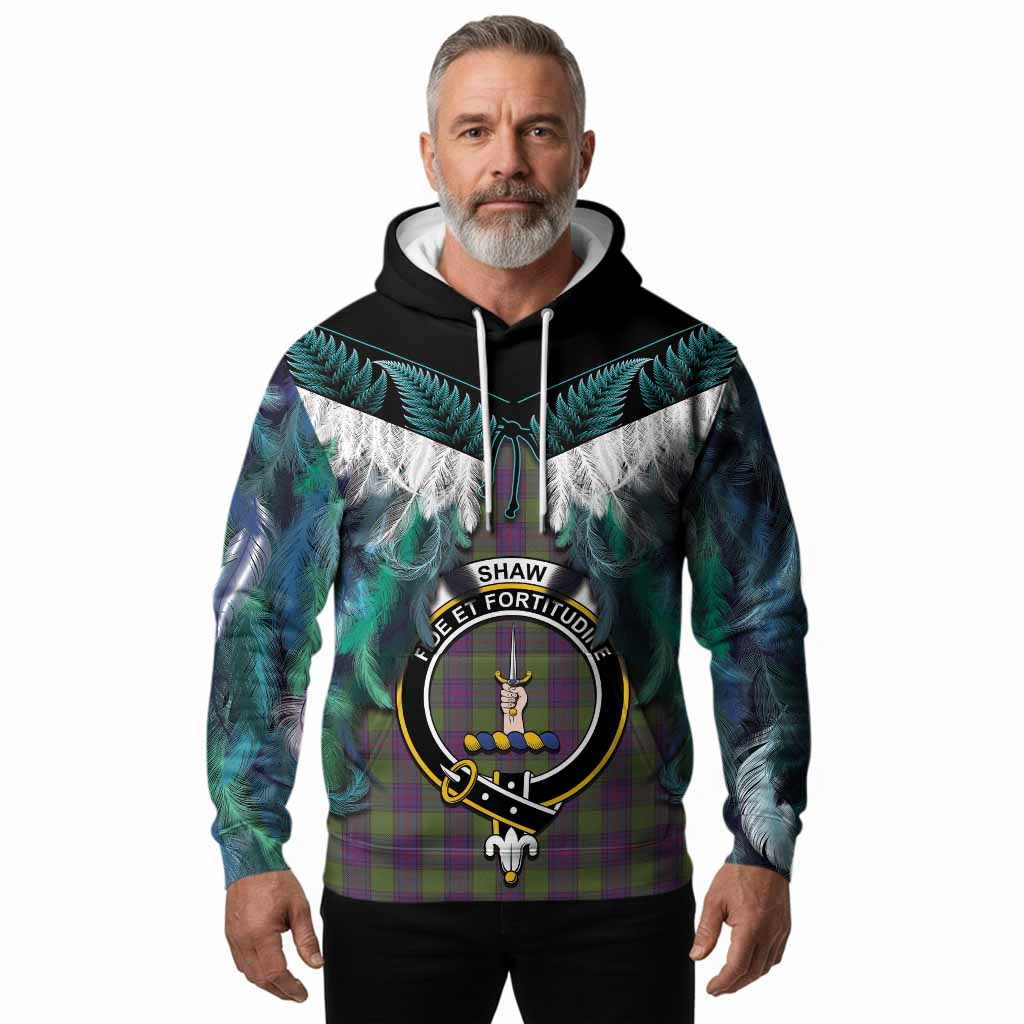 Shaw Tartan Crest Hoodie New Zealand Maori Korowai Cloak