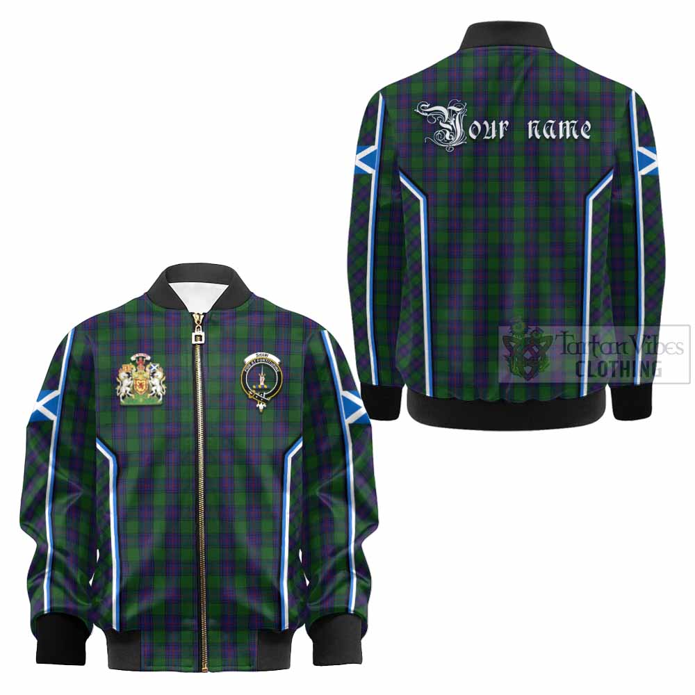 Shaw Tartan Crest Kid Bomber Jacket Scotland Coat of Arm Flag Style - Tartan Vibes Clothing