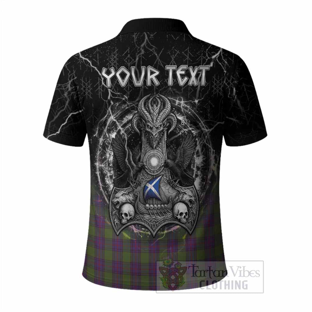 Shaw Tartan Crest Polo Shirt Celtic Odin's Raven Legacy