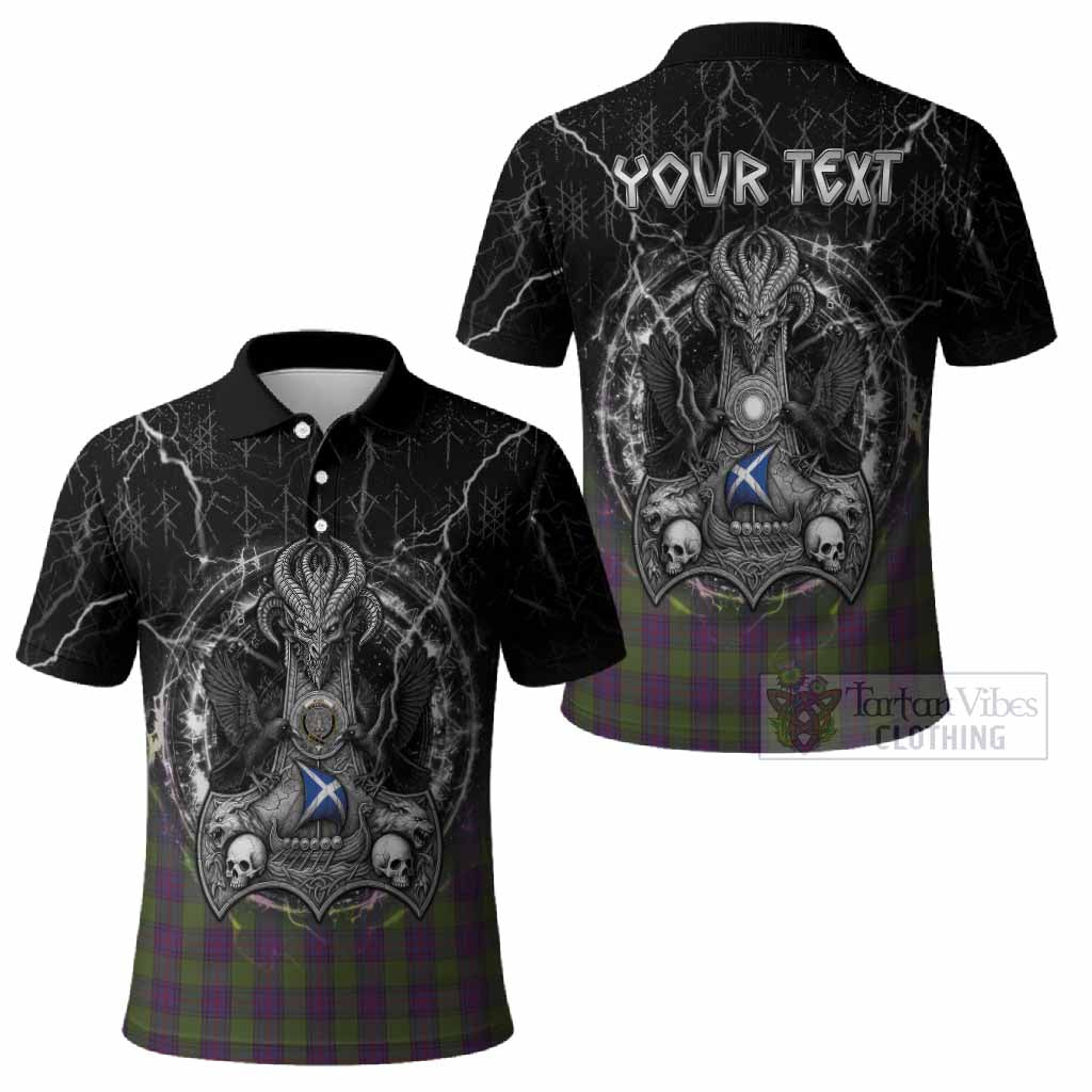 Shaw Tartan Crest Polo Shirt Celtic Odin's Raven Legacy