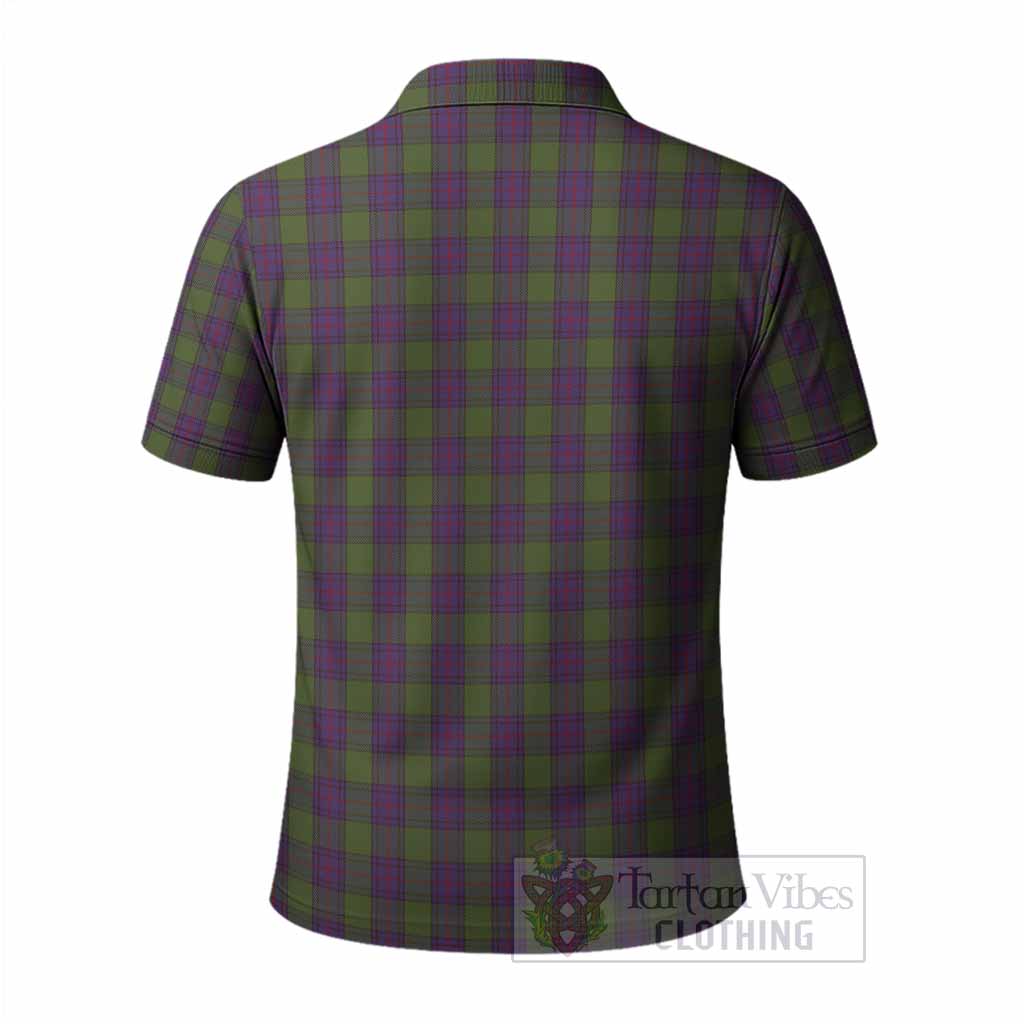 Shaw Tartan Crest Polo Shirt Ferocious Lion Style