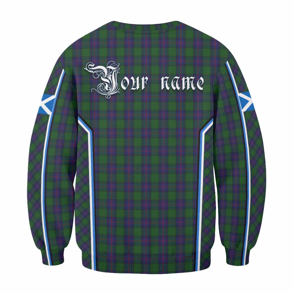 Shaw Tartan Crest Sweatshirt Scotland Coat of Arm Flag Style - Tartan Vibes Clothing
