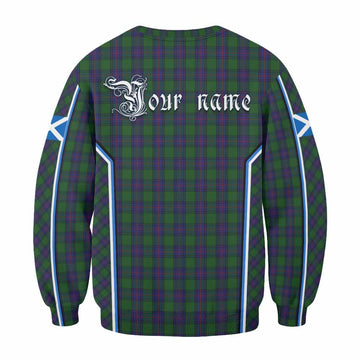 Shaw Tartan Crest Sweatshirt Scotland Coat of Arm Flag Style