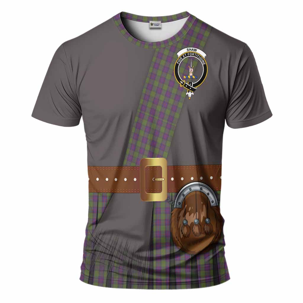 Shaw Tartan Crest T-Shirt Kilt Costume Style