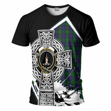 Shaw Tartan Crest T-Shirt Scottish Celtic Cross Heritage Kid's Shirt - Tartan Vibes Clothing