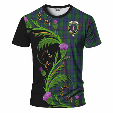 Shaw Tartan Crest T-Shirt Scottish Thistle Pride Heritage Art