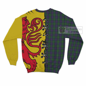 Shaw Tartan Family Crest Sweatshirt Lion Rampant Honor