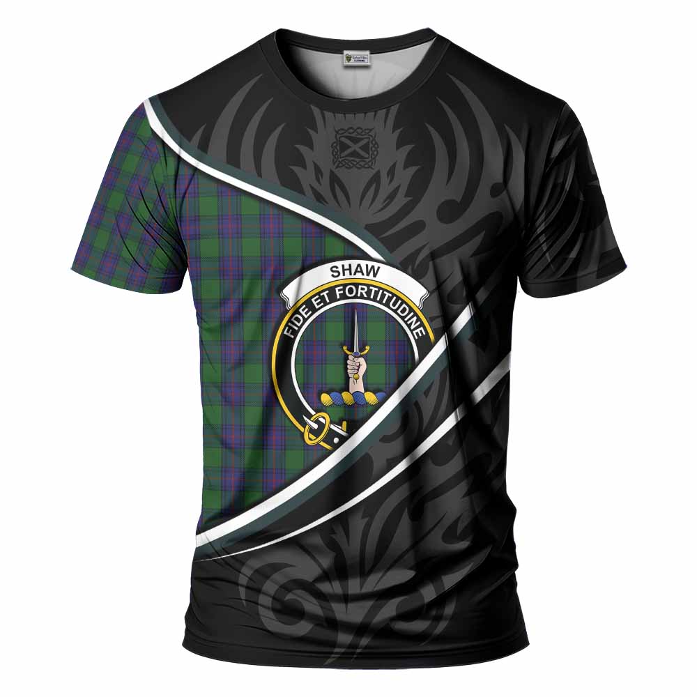 Shaw Tartan Family Crest T-shirt Celtic Scottish Thistle Floral - Tartan Vibes Clothing