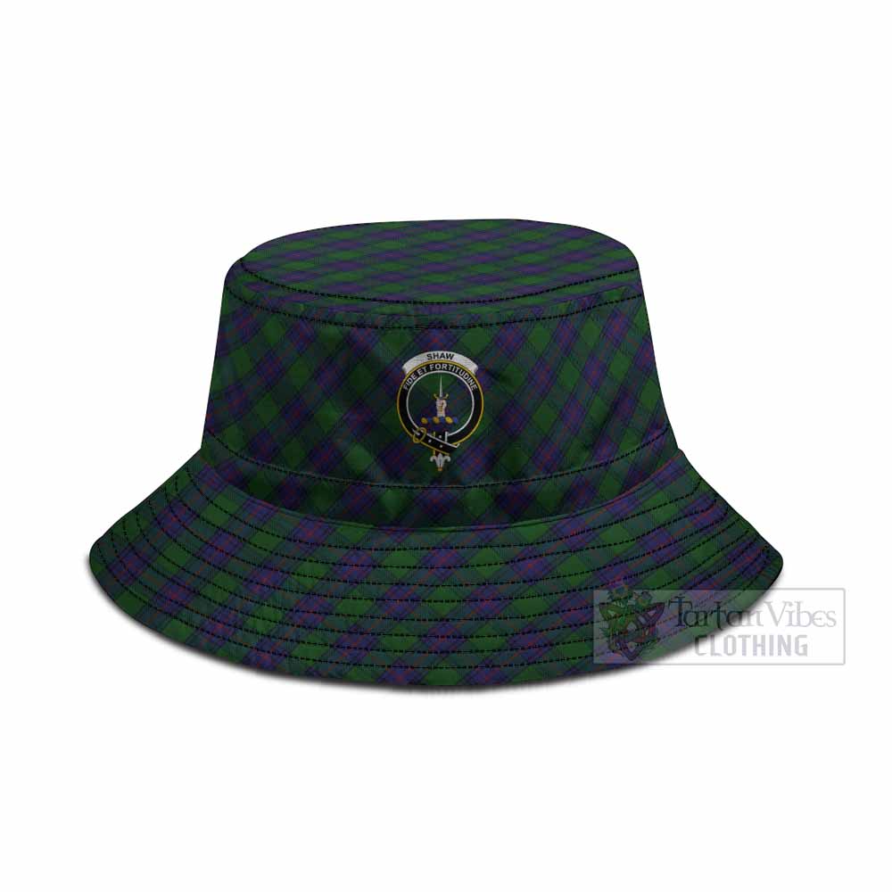 Shaw Tartan Fishing Hat with Family Crest