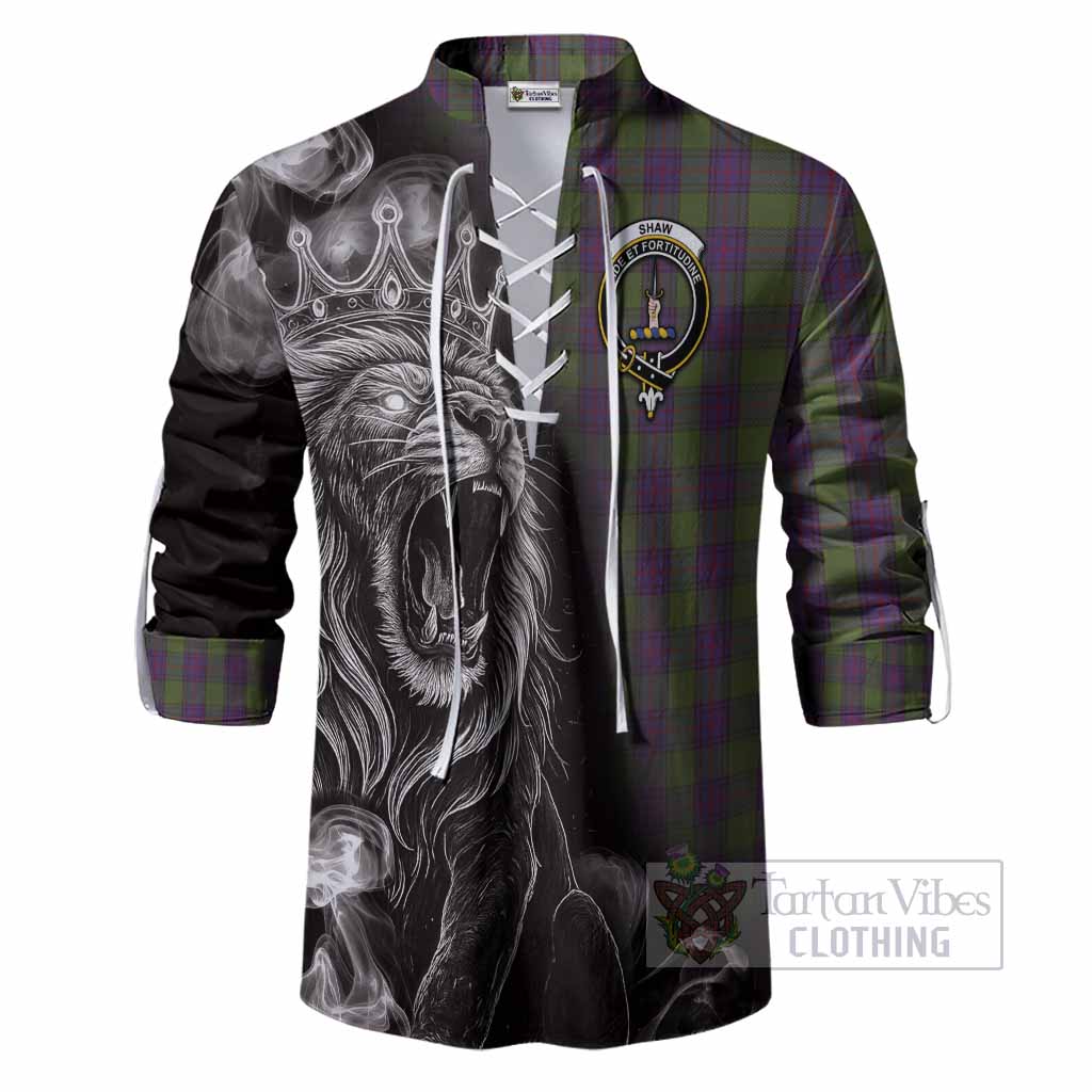 Shaw Tartan Ghillie Shirt Roaring Lion Heritage