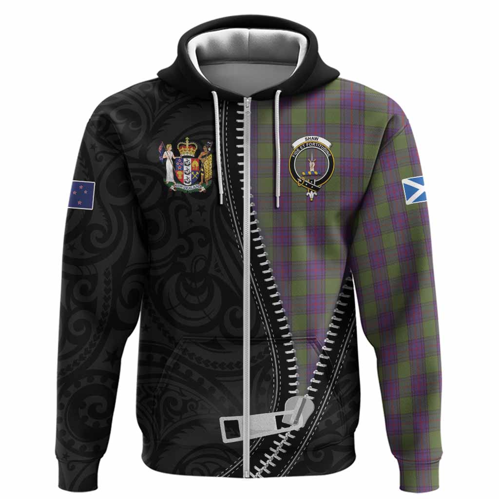Shaw Tartan Hoodie New Zealand Pattern Unique Zipper Stylized