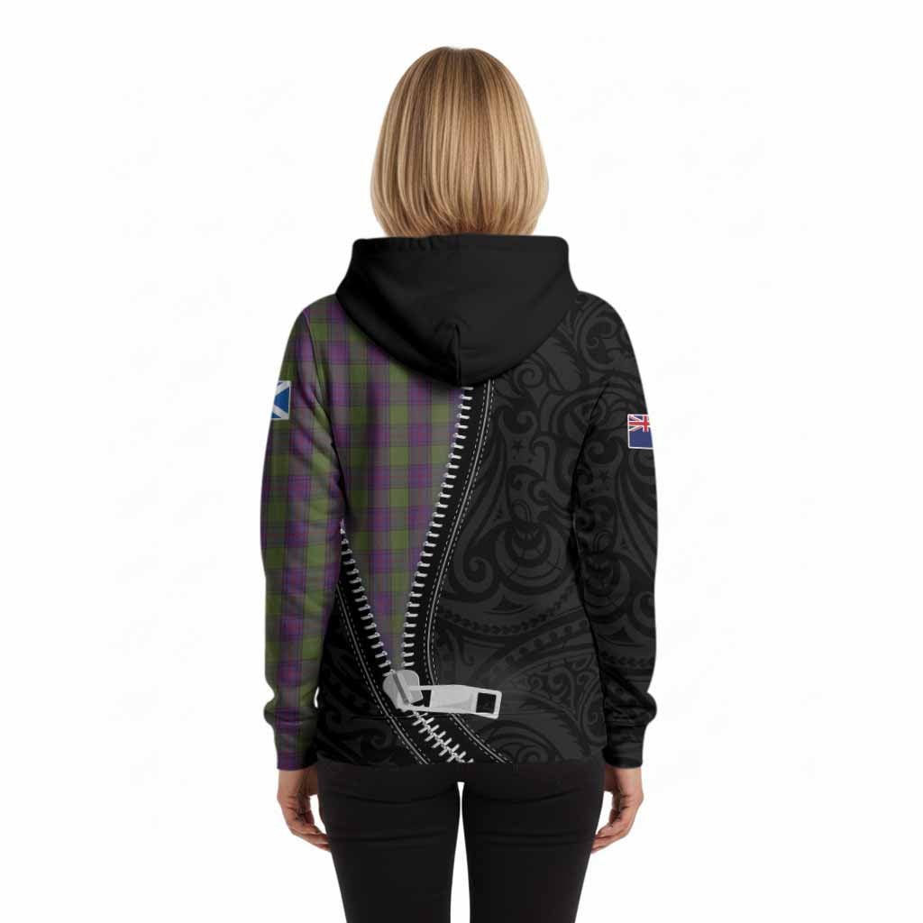 Shaw Tartan Hoodie New Zealand Pattern Unique Zipper Stylized