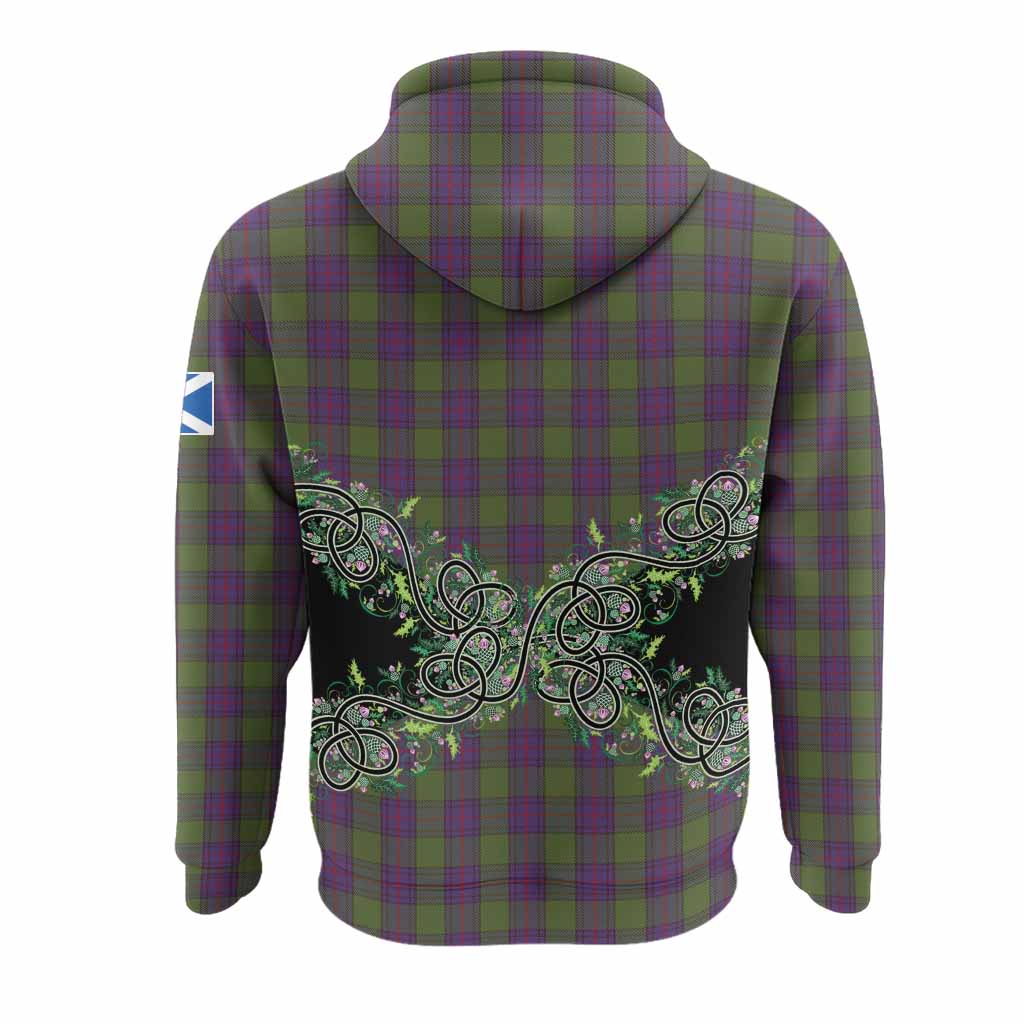 Shaw Tartan Hoodie Thistle Scottish Spirit