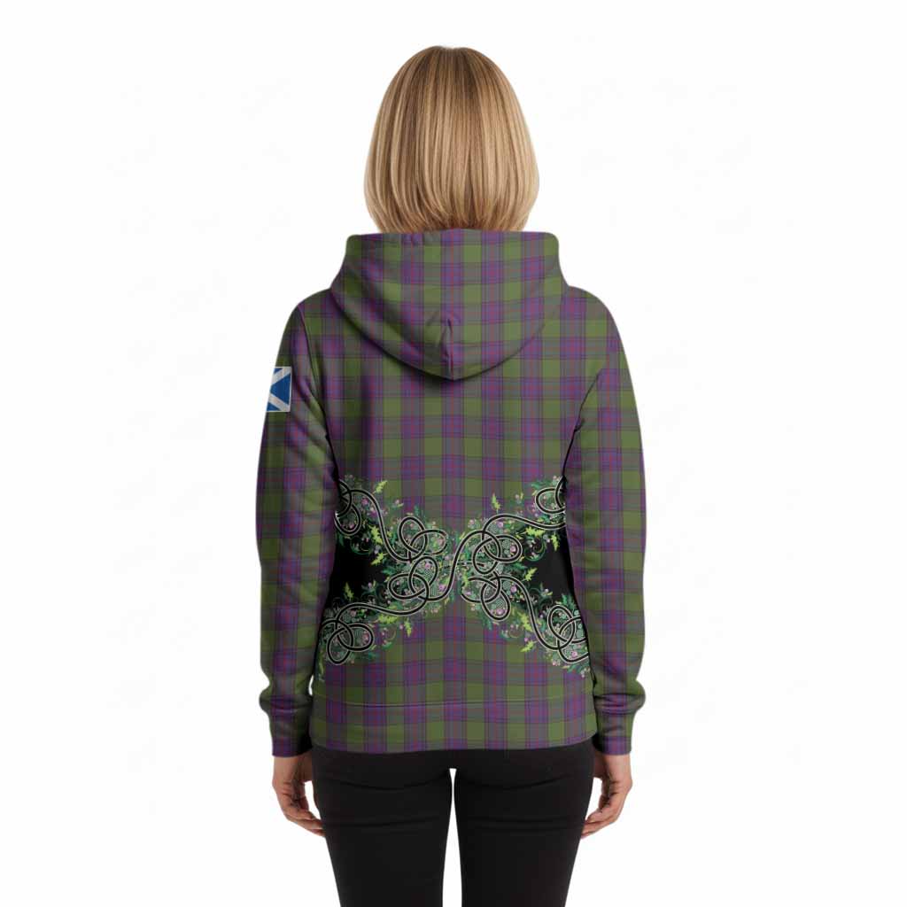 Shaw Tartan Hoodie Thistle Scottish Spirit
