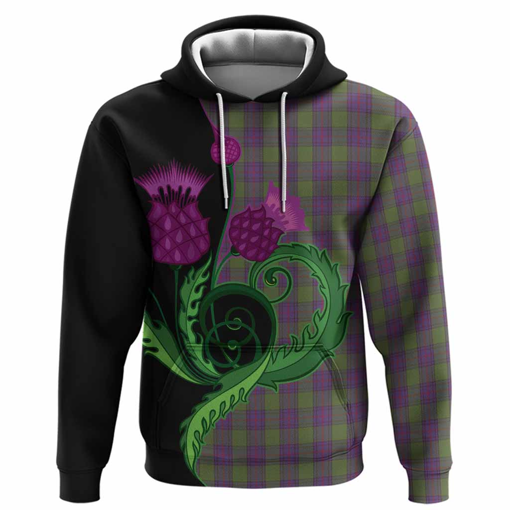 Shaw Tartan Hoodie Traditional Scottish Thistle