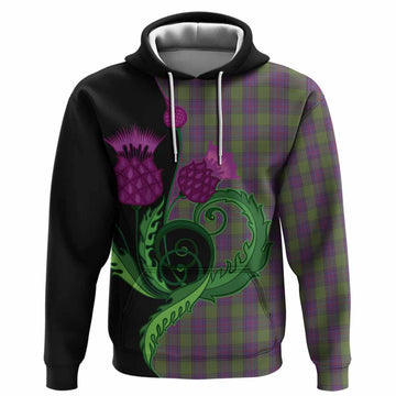Shaw Tartan Hoodie Traditional Scottish Thistle