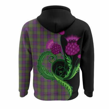 Shaw Tartan Hoodie Traditional Scottish Thistle