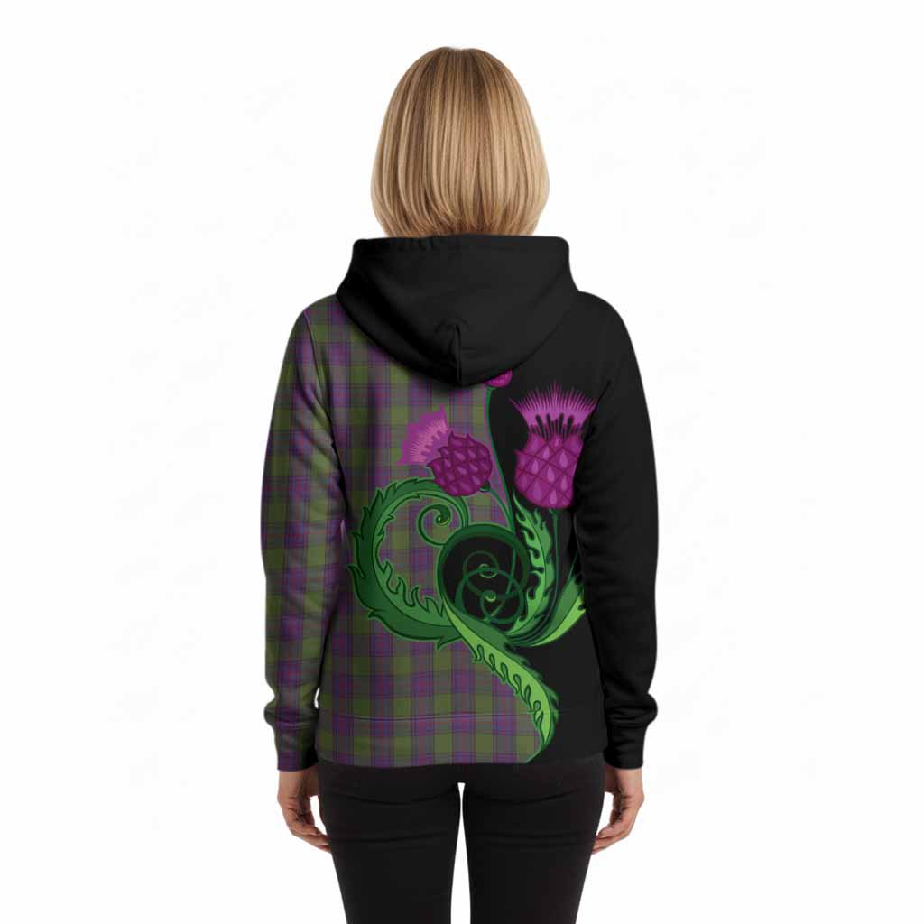 Shaw Tartan Hoodie Traditional Scottish Thistle