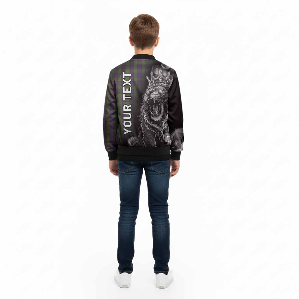 Shaw Tartan Kid Bomber Jacket Roaring Lion Heritage