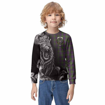 Shaw Tartan Kid Knitted Sweatshirt Roaring Lion Heritage