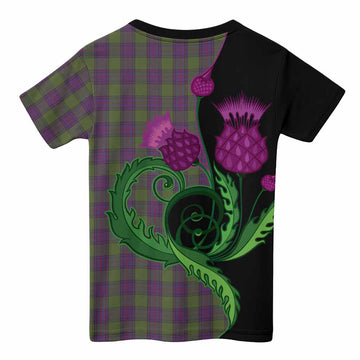 Shaw Tartan Kid T-shirt Traditional Scottish Thistle