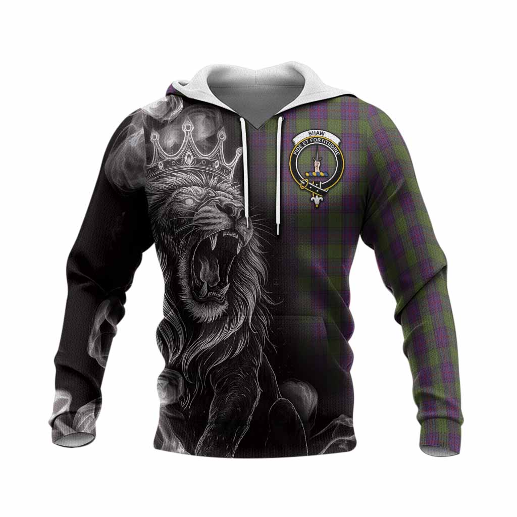 Shaw Tartan Knitted Hoodie Roaring Lion Heritage