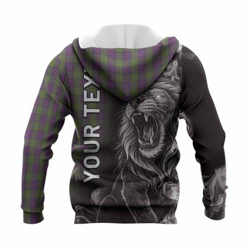 Shaw Tartan Knitted Hoodie Roaring Lion Heritage