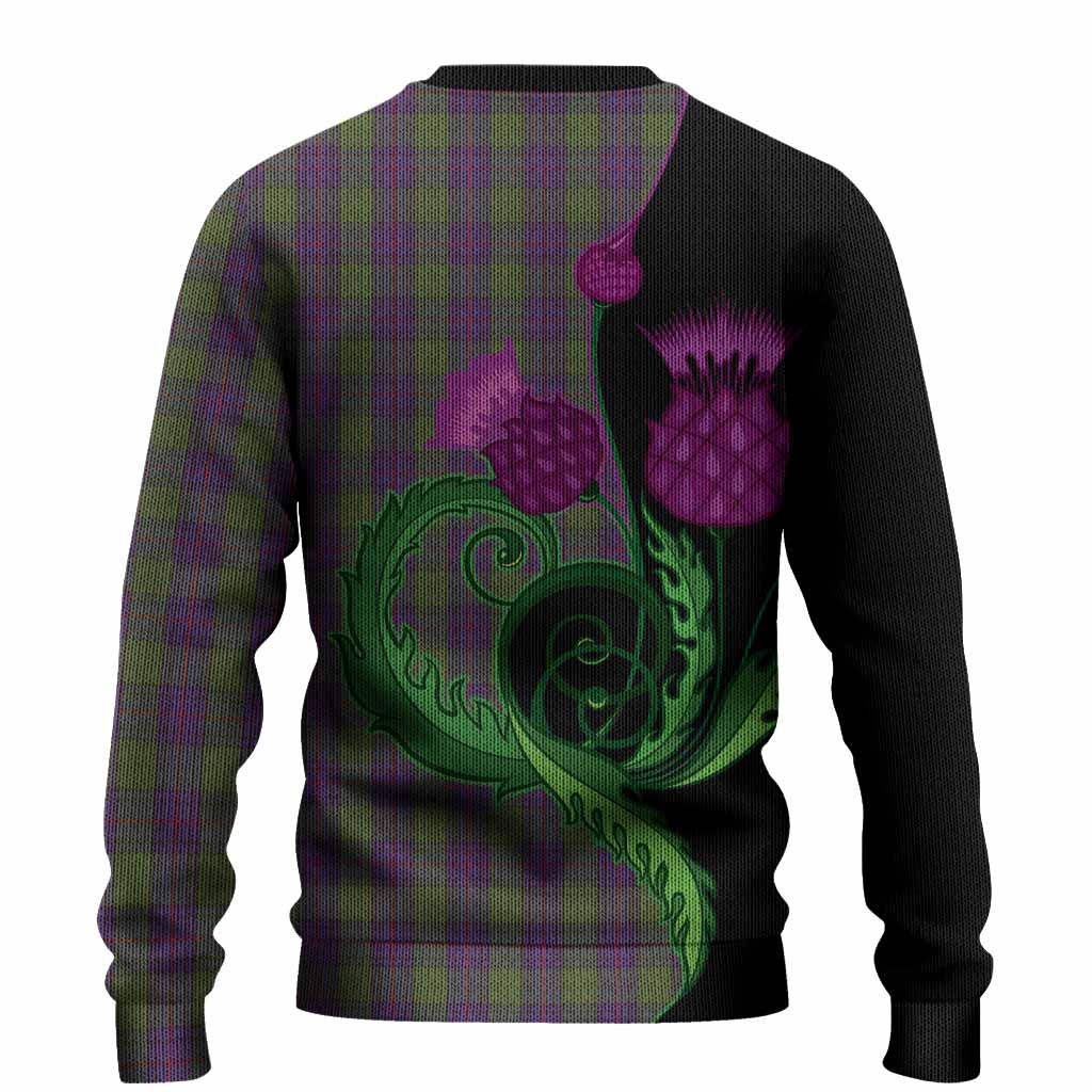 Shaw Tartan Knitted Sweater Traditional Scottish Thistle