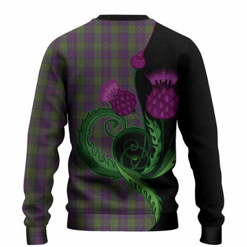 Shaw Tartan Knitted Sweater Traditional Scottish Thistle