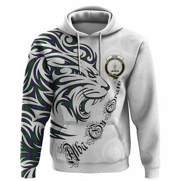 Shaw Tartan Lion Roar Hoodie Alba Gu Brath with Celtic Motifs