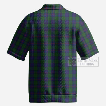 Shaw Tartan Men’s Polo Sweater Top with Family Crest