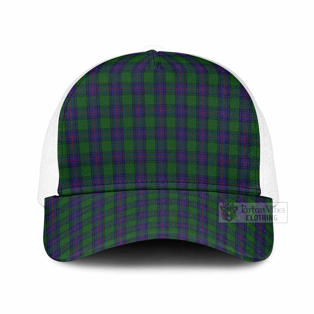 Shaw Tartan Mesh Trucker Cap One Size (Adjustable) White - Tartan Vibes Clothing