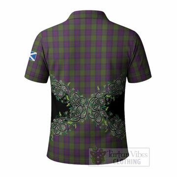 Shaw Tartan Polo Shirt Thistle Scottish Spirit