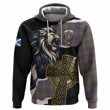 Shaw Tartan Scottish Hoodie Lion Celtic Heritage
