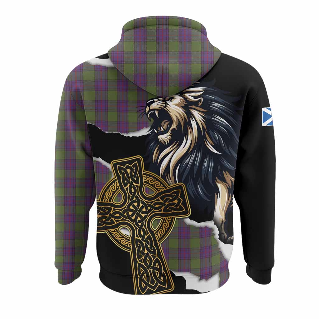 Shaw Tartan Scottish Hoodie Lion Celtic Heritage