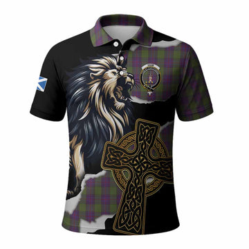Shaw Tartan Scottish Polo Shirt Lion Celtic Heritage